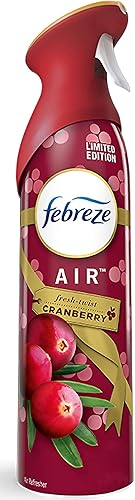 Miniatura 3 de Febreze Ambientador en aerosol en edición limitada Holiday Collection 2020 Fresh-Twist Cranberry Fragrance (peso neto 8.8 onzas por botella).