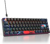 SOLIDEE 68 gombos mechanikus gaming billentyűzet piros kapcsolóval, LED háttérvilágítással 1