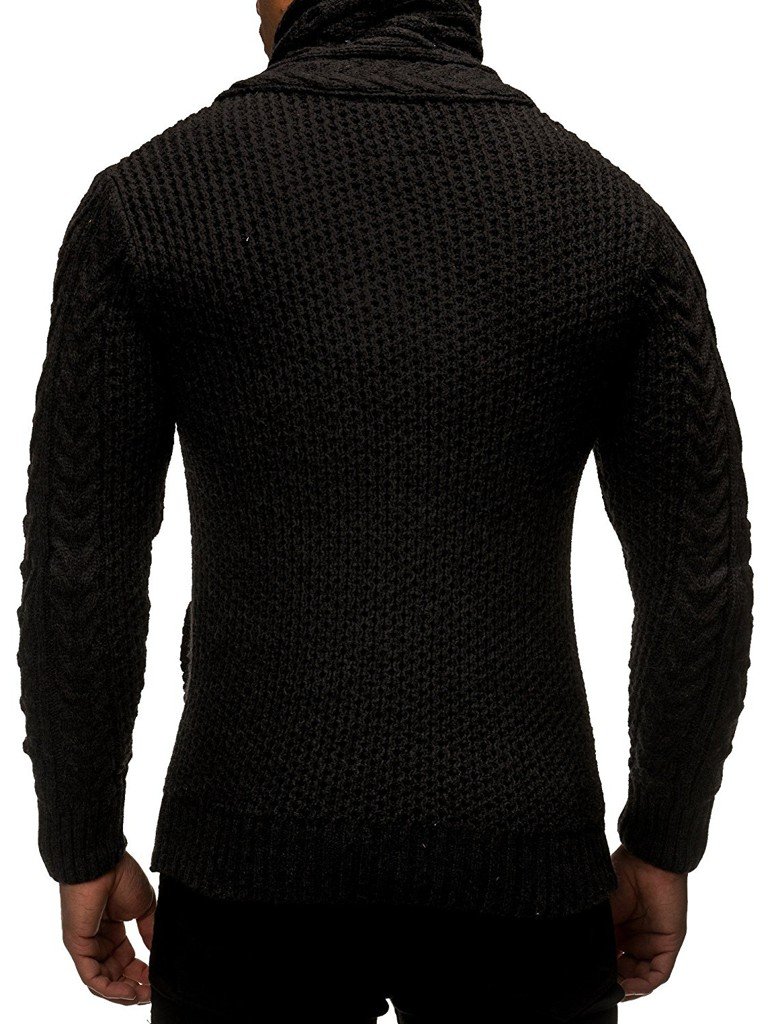 Leif Nelson Herren Strickjacke mit Knöpfen in Regular Fit, Männer Cardigan in Langarm Design, ideal für Casual und Business-Looks