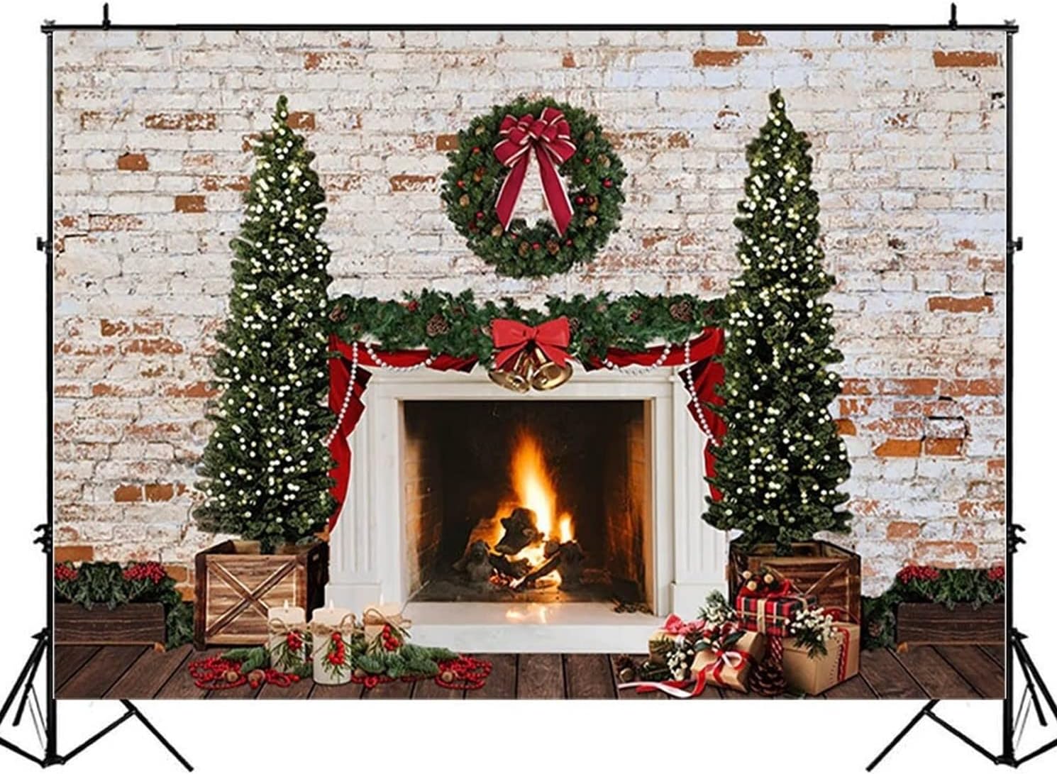 バック紙 背景紙 クリスマス Christmas ツリー 背景 壁紙 暖炉 白いレンガ リース デコレーション イベント パーティー 写真 スタジオ 撮影小道具 ホリデー サンタクロース 売り切れ必至 バック紙 背景紙 クリスマス Christmas ツリー 背景 壁紙 暖炉 白いレンガ リース デコレーション イベント パーティー 写真 スタジオ 撮影小道具 ホリデー サンタクロース 売り切れ必至