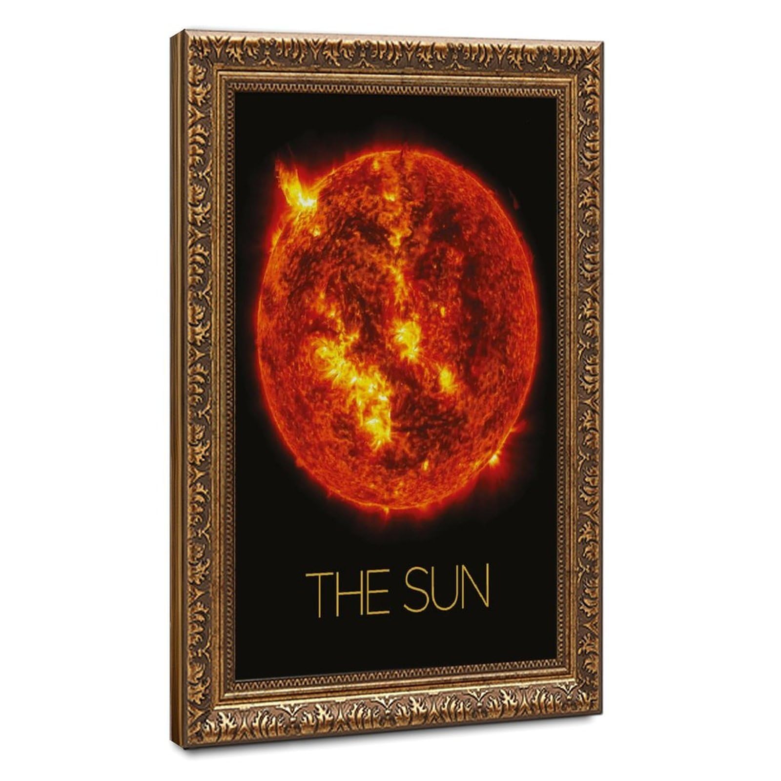 Bareronor Sun Vast Galaxy Canvas Poster Bedroom Decor Landscape Office Room Decor Gift 24" L X 36" W