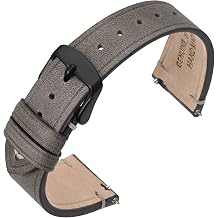 ANNEFIT Slim Watch Bands, Oil Wax Leather Quick Release Watch Strap 18mm 20mm 22mm for Women