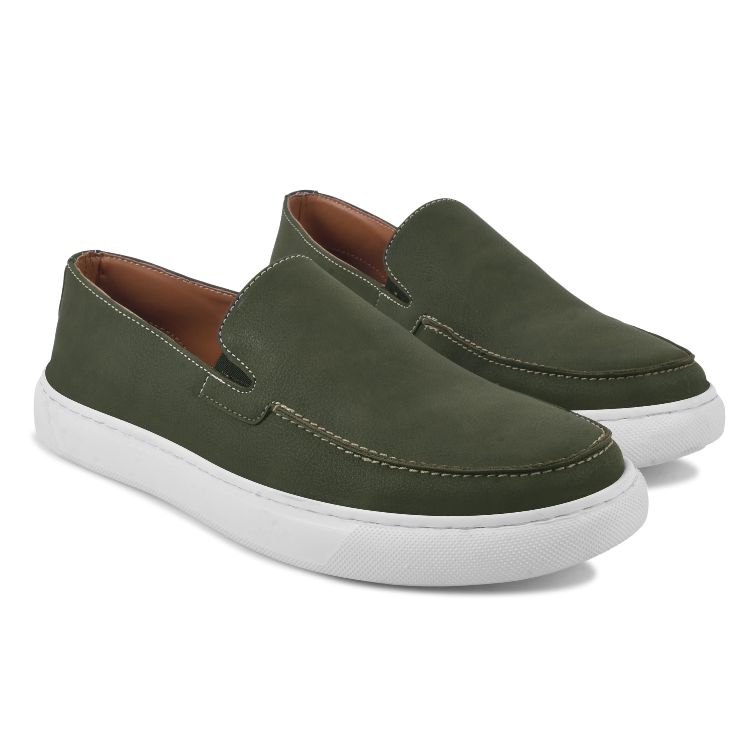 Men's Classic Penny Loafers in Synthetic Leather for Casual and Formal Use-image-49