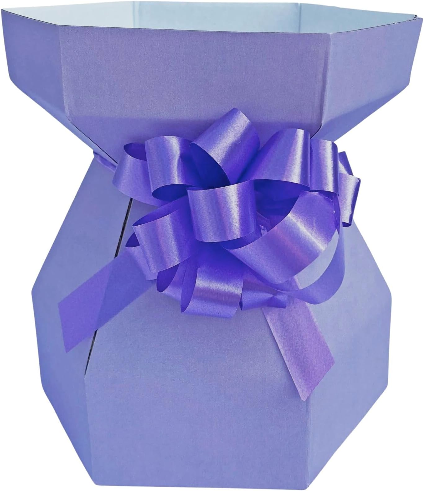 Purple Cupcakes Cupcake Bouquet Box - Bilberry Crush Boxes - Including an invisiTray - and Also a Matching Lilac Quick Pull Bow (Pack of 5)