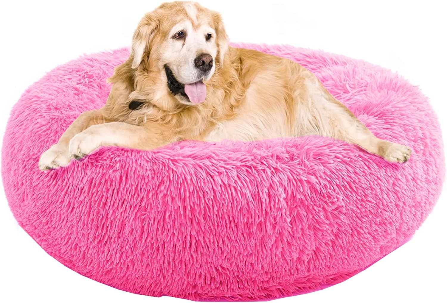 Jsasezr Calming Dog Bed for Small Medium Dogs,24 inches AntiAnxiety