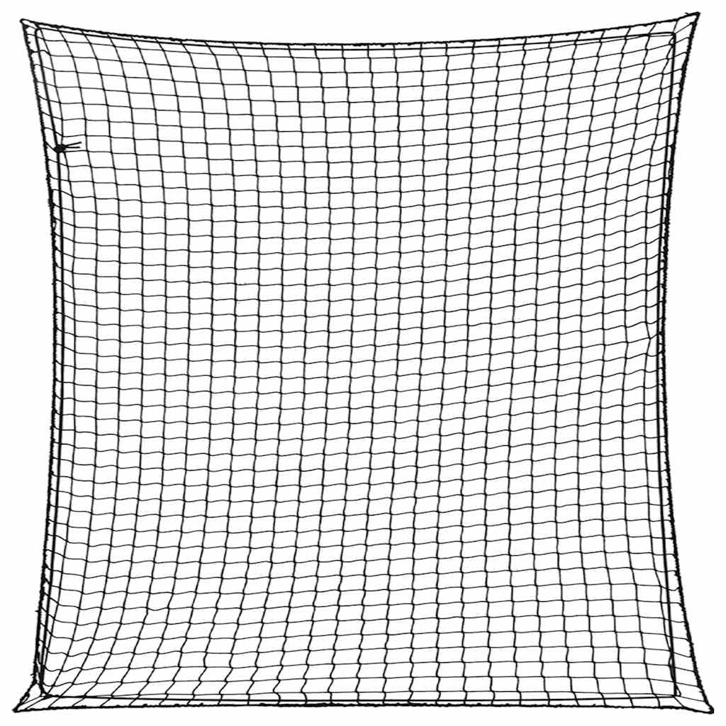 Mangloder - Rete per rimorchio con corda in gomma nera, 3 x 3 m, in polipropilene, resistente alle intemperie e ai raggi UV, per veicoli, furgoni, rimorchi, camion, SUV, station wagon, camper
