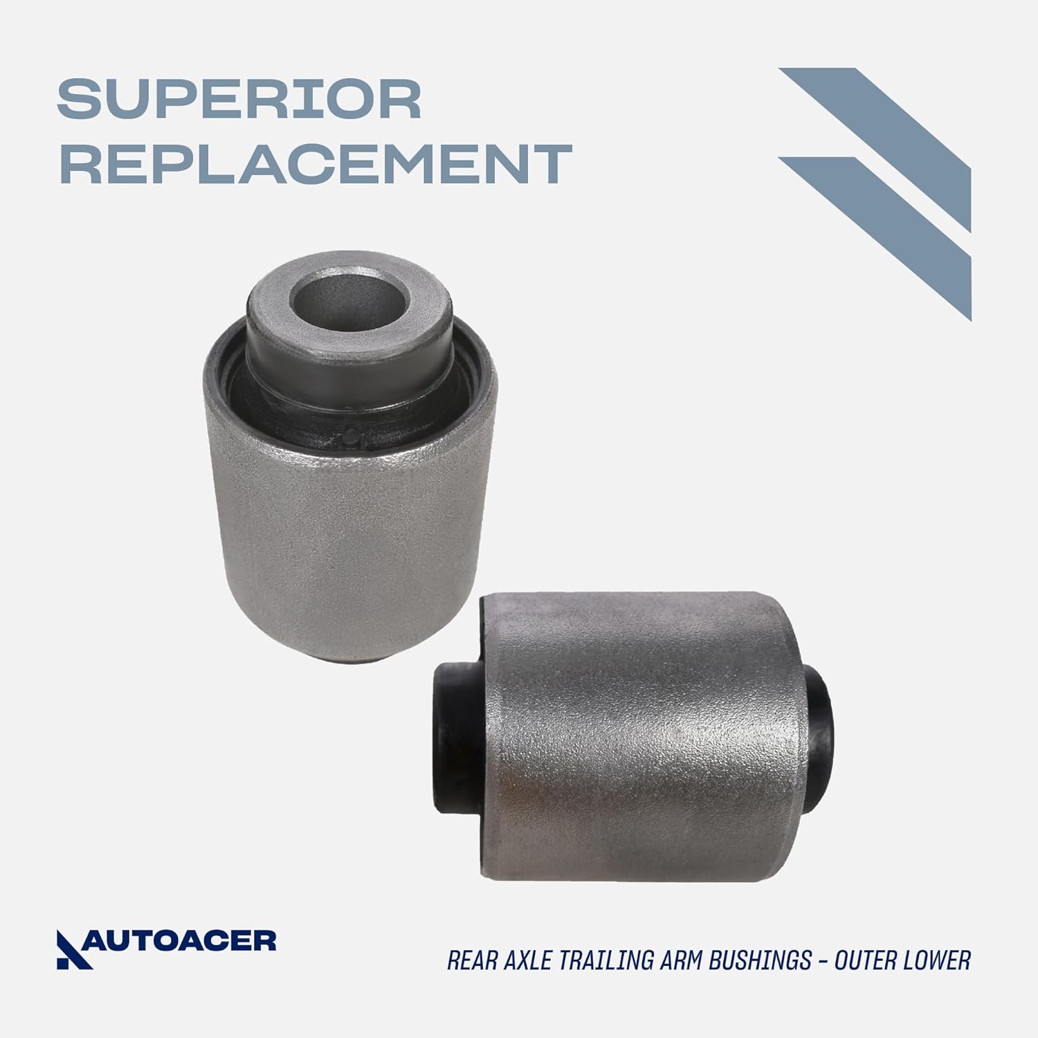 Rear Bushing Kit 4 Piece - Rear Lower Control/Trailing Arm Bushings for Pathfinder R51 2.5 YD2 dCi 2005-2010, Pathfinder R51 3.0 V9X Turbo dCi 2005-2014 RWD/AWD Models