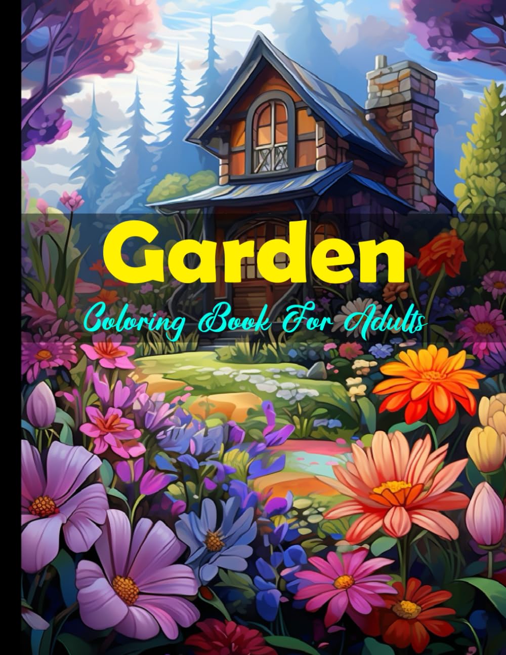 Garden Coloring Book For Adults: Fairy fantasy garden colouring book for mindfulness and relaxation / whimsical relaxing designs to color for men and women