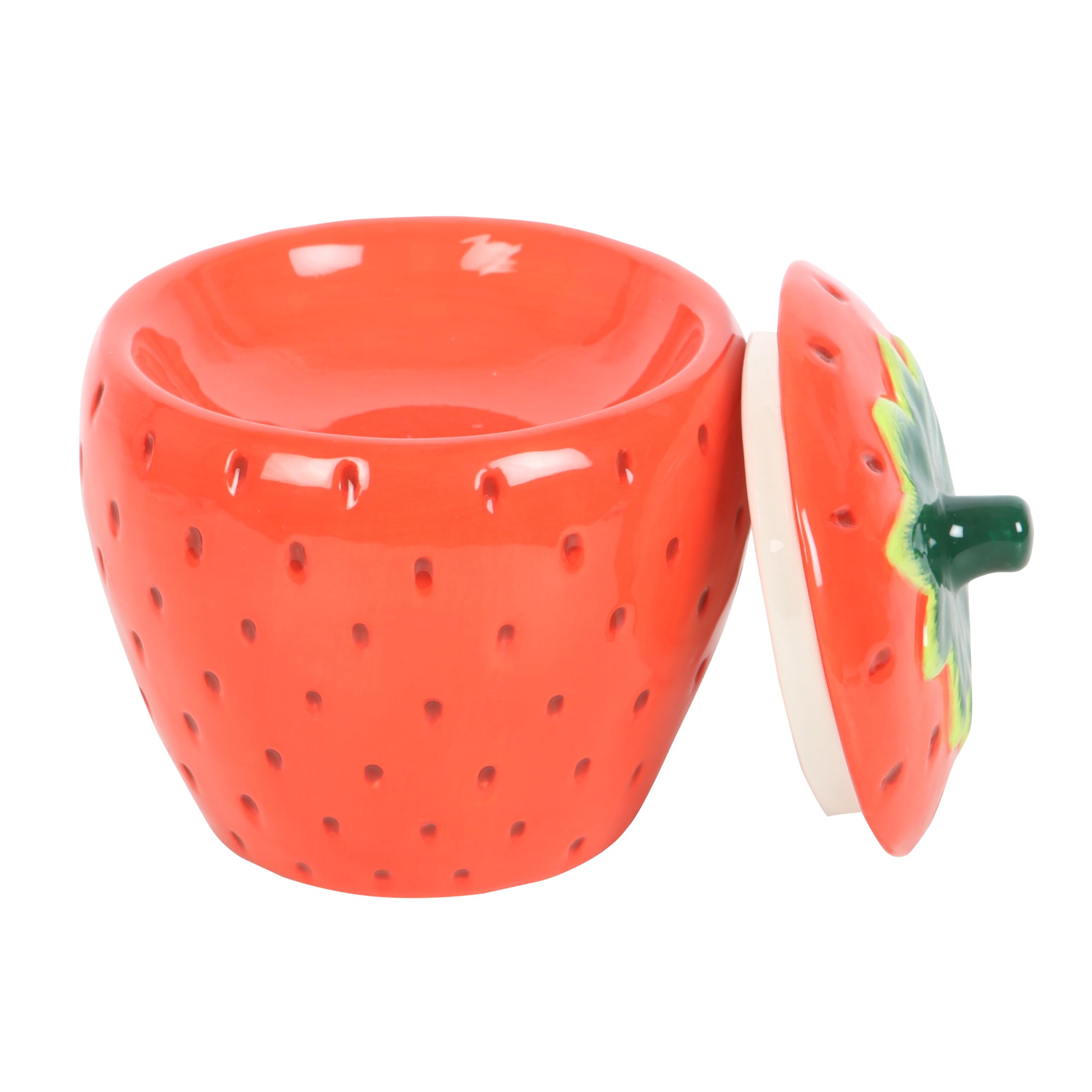 Vibrant Strawberry Oil Burner - Whimsical Novelty Wax Melter for Decorative Home Decor