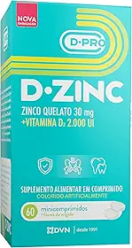 Divina Pharma D-Zinc - Vitamina D 2.000Ui + Zinco 30Mg X 60 Comprimidos