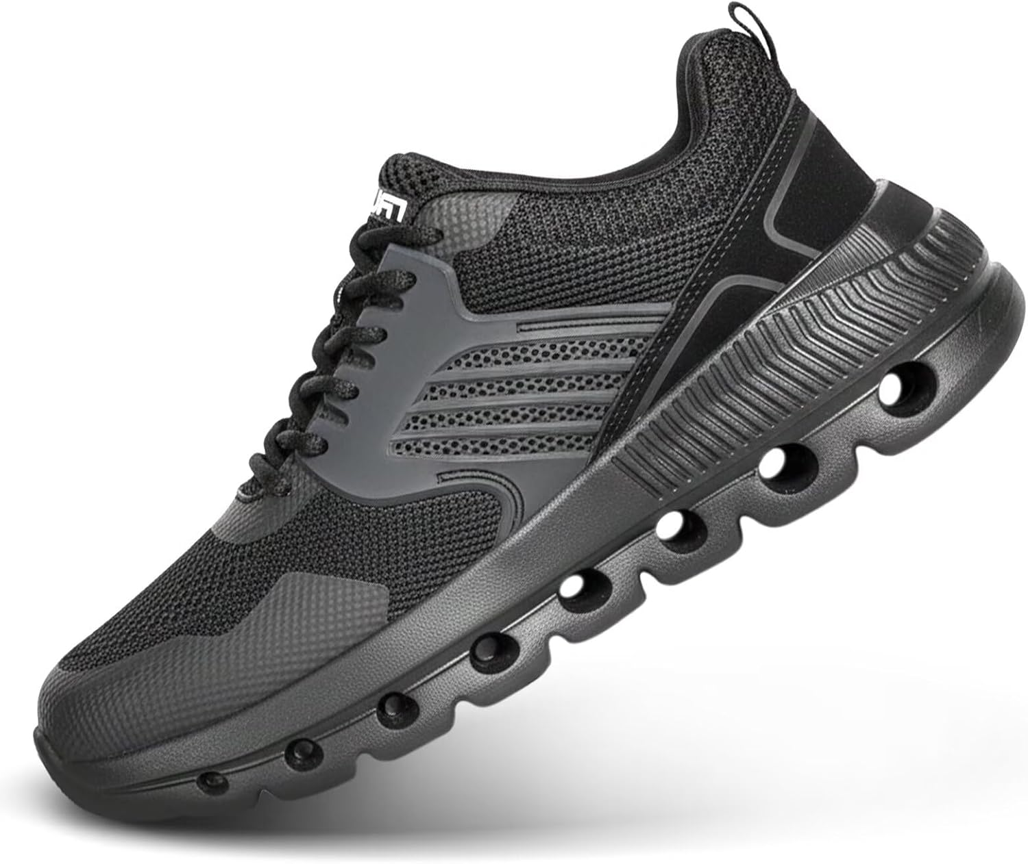 Furuian Steel Toe Shoes for Men Safety Sneakers Indestructible Men's Steel Toe Sneakers Lightweight Composite Toe Work Shoes for Men Comfortable Breathable Ergonomic Design