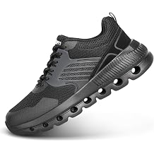Furuian Steel Toe Shoes for Men Safety Sneakers Indestructible Mens Steel Toe Sneakers Lightweight Composite Toe Work Shoes for Men Comfortable Breathable Ergonomic Design