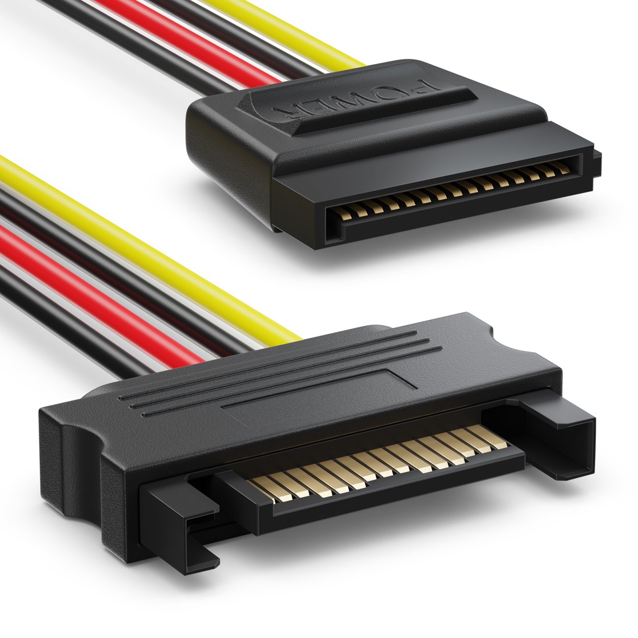 Cavo SATA 2 Serial ATA 3GB per PC trasparente con sicura - 1 Metro