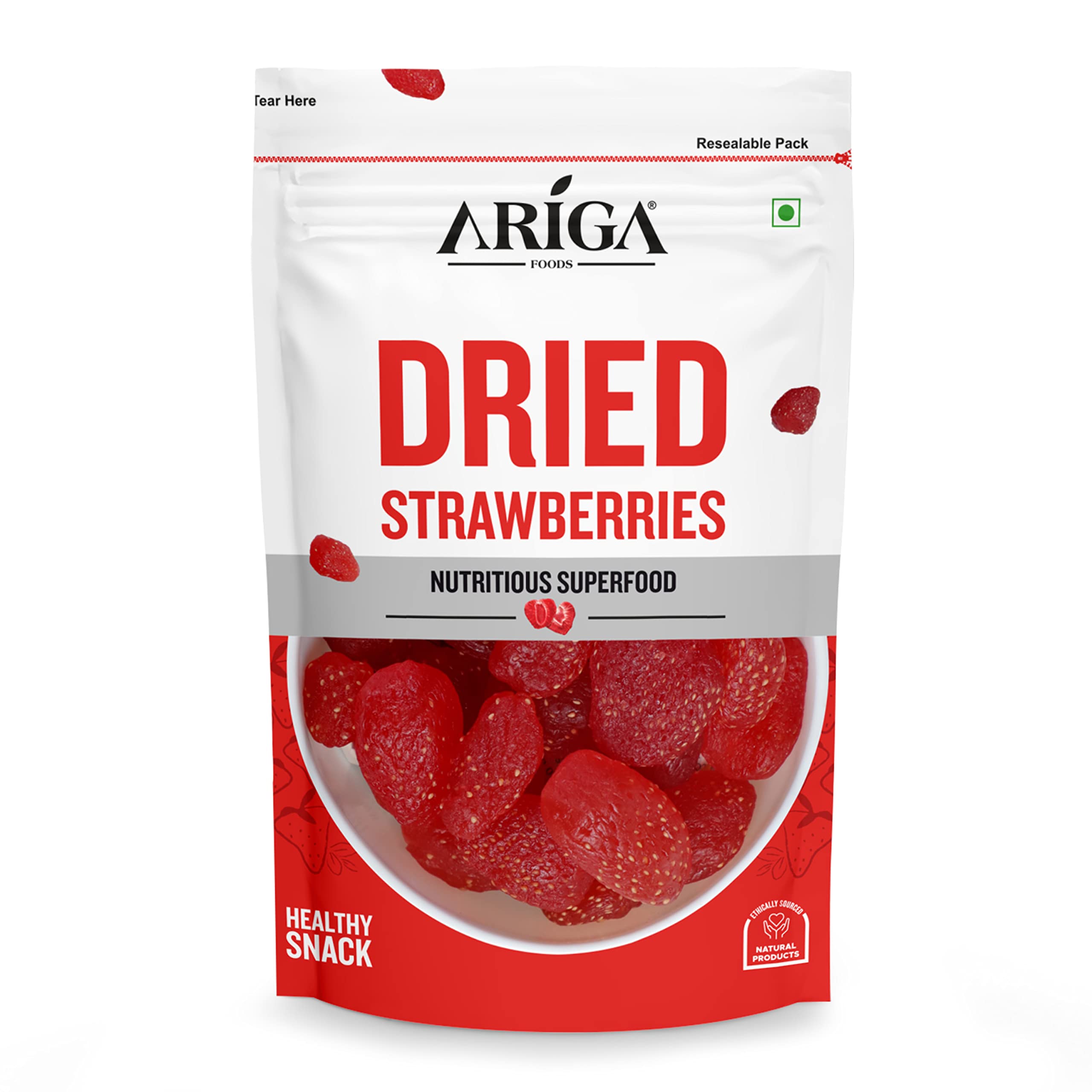 Ariga Foods Dried Strawberries Value Pack (200g) | Dried & Sweet | Plant Based Protein | Rich In Antioxidants & Minerals | 100% Natural & No Artificial Colors, Gluten Free, No Preservatives | Vitamins & Minerals Rich | Healthy Diet Snack (B0B4DSC5SR) Amazon Price History, Amazon Price Tracker