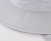 Vista 86 de Home Prefer Sombrero para sol para el aire libre con protección UV, secado rápido, unisex con solapa para proteger el cuello Negro