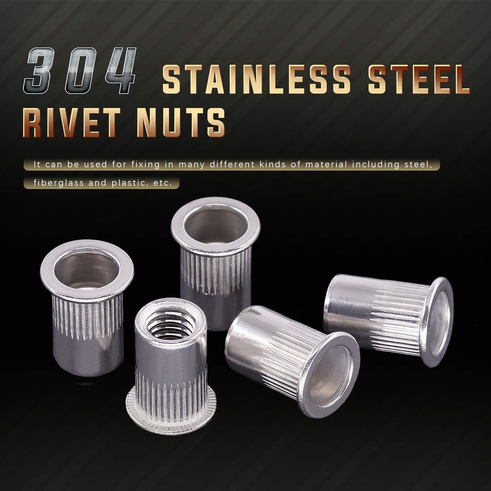 Rivnut Tool Rivet Nuts M3 M4 M5 M6 M8 M10 Nutsert Nuts Threaded Rivet ...