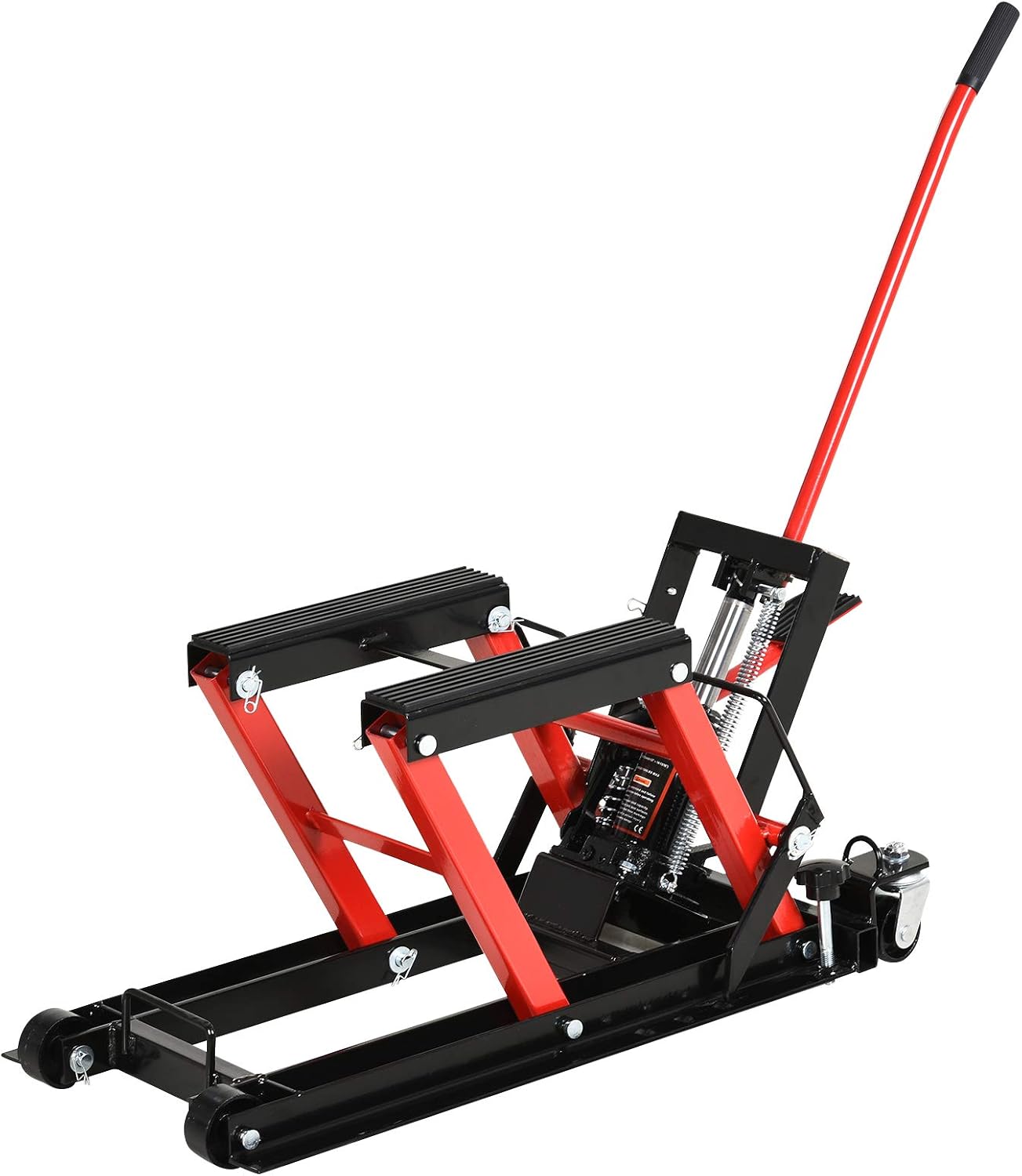 Hydraulischer Motorradheber – Pedalbetrieb, Höhenverstellbar, Bis 500 Kg, Stahl, Für Enduro & Offroad