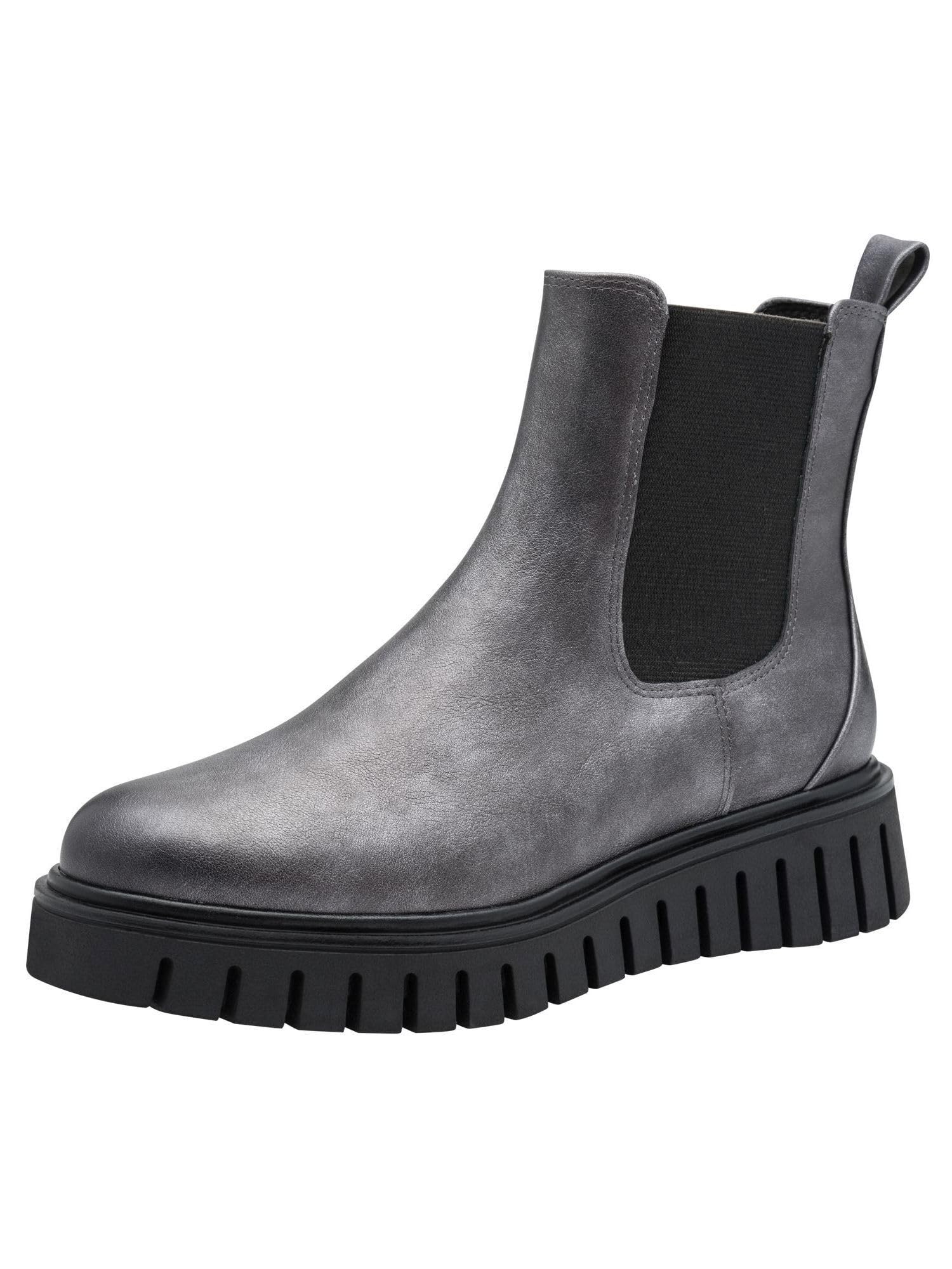 MARCO TOZZI Women's Chelsea-Stiefel 2-25472-45 Boot, Grey (Pewter), 7.5 UK
