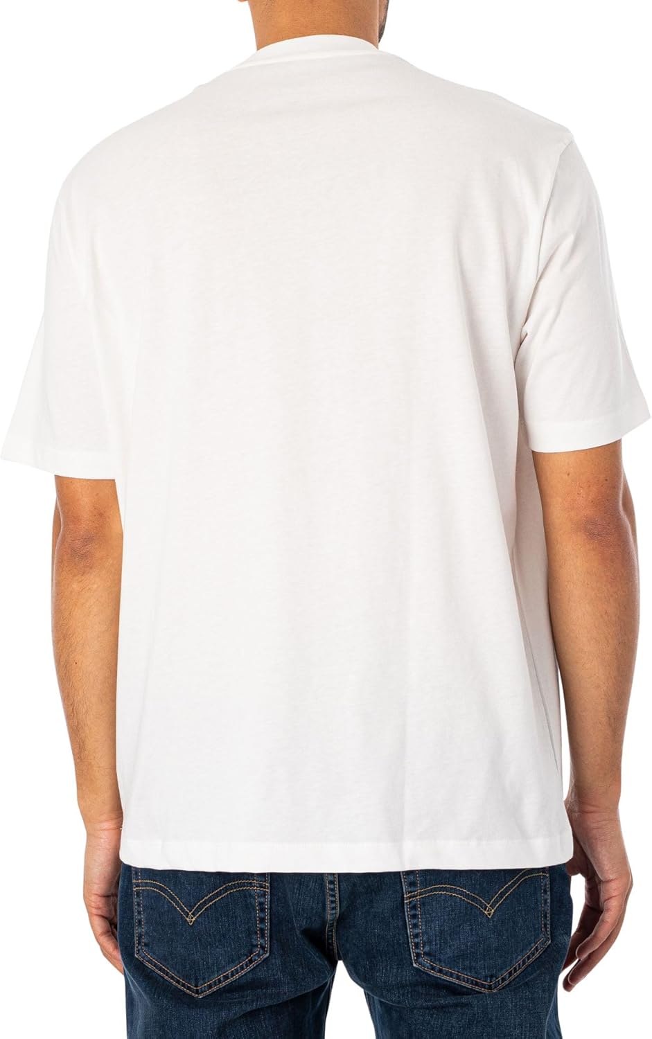 Armani Exchange Mens Square Logo Regular Fit Heavy Jersey Tee - Image 3