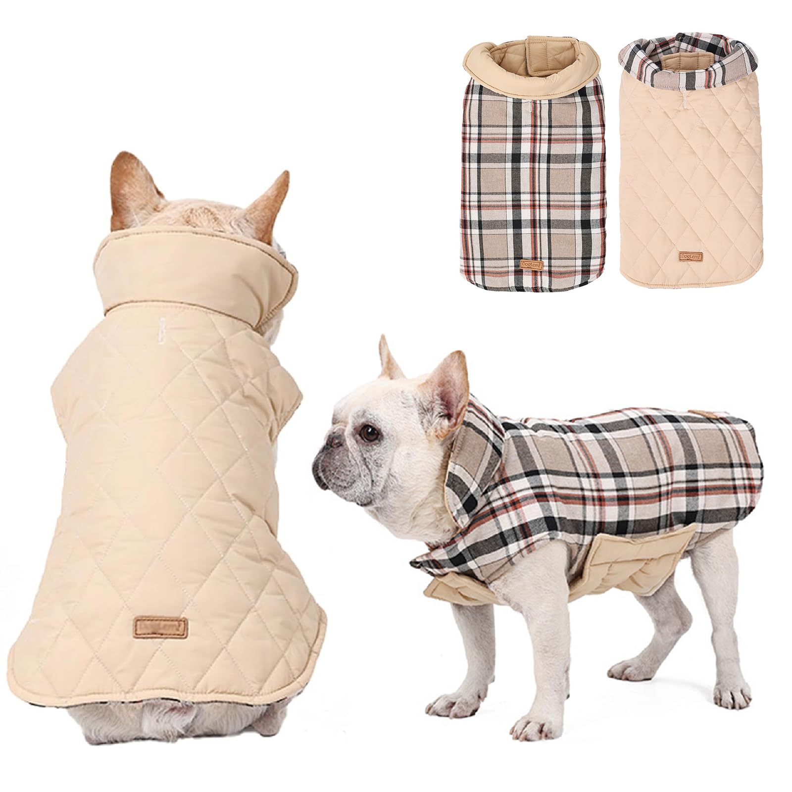 Abrigo Cálido Para Perro, Chaqueta Reversible Para Perro, Abrigo De 