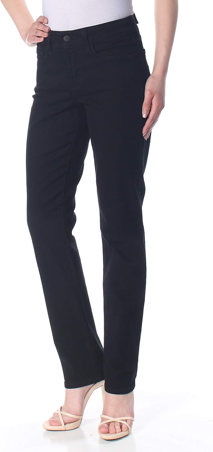 NYDJ Women's Sheri Skinny Jean, Black, 0