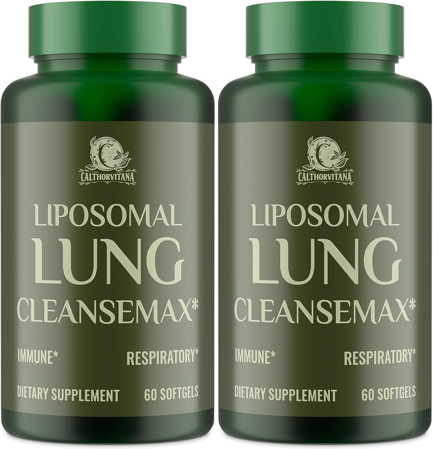 Liposomal Lung Cleansemax Supplement with Mullein Leaf Extract, Elderberry Fruit Extract, Quercetin + 13 Herbs & Vitamins, Enhanced Absorption, Refreshing Breathing Experience, 120 Capsules