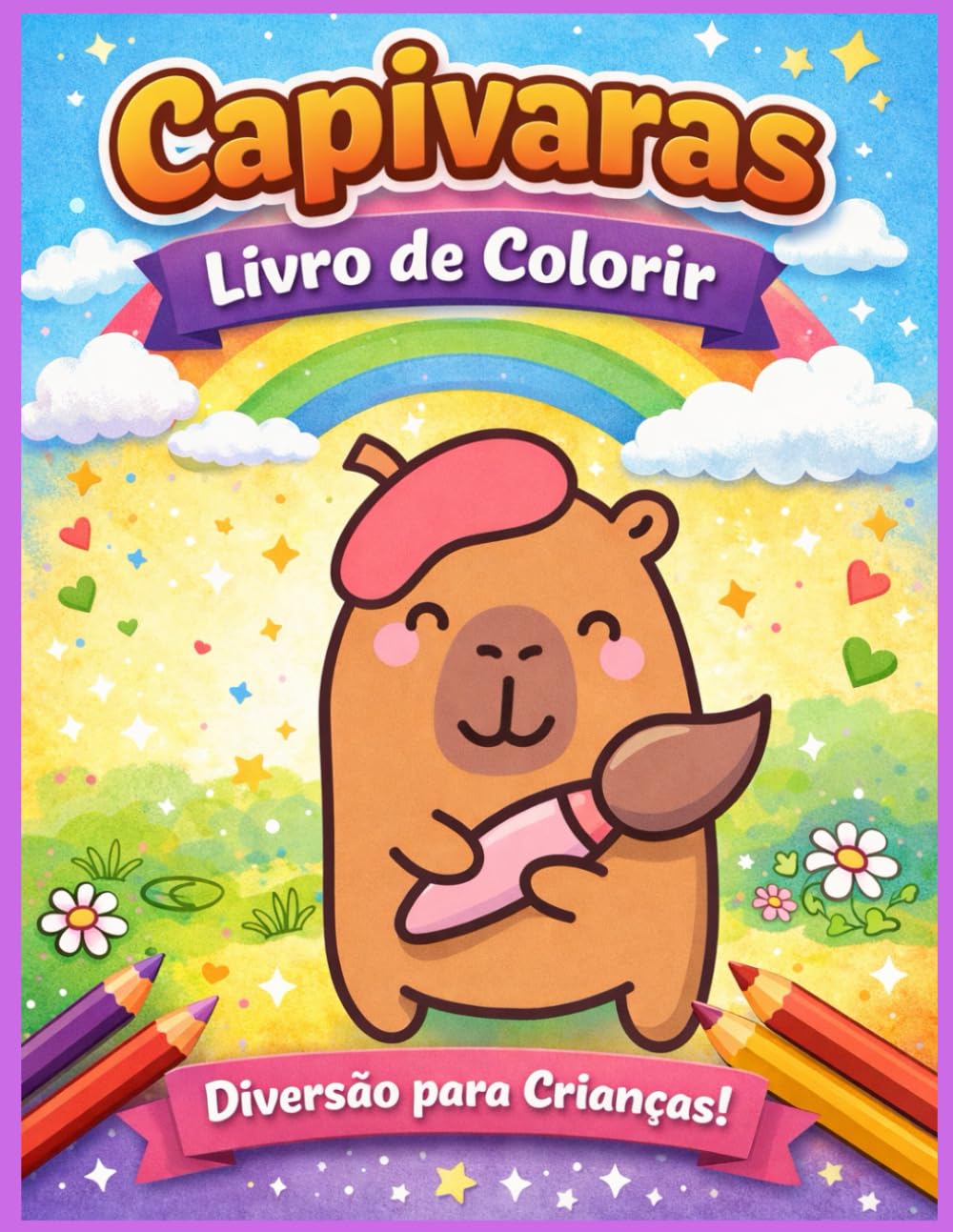 Livro de Colorir Capivara