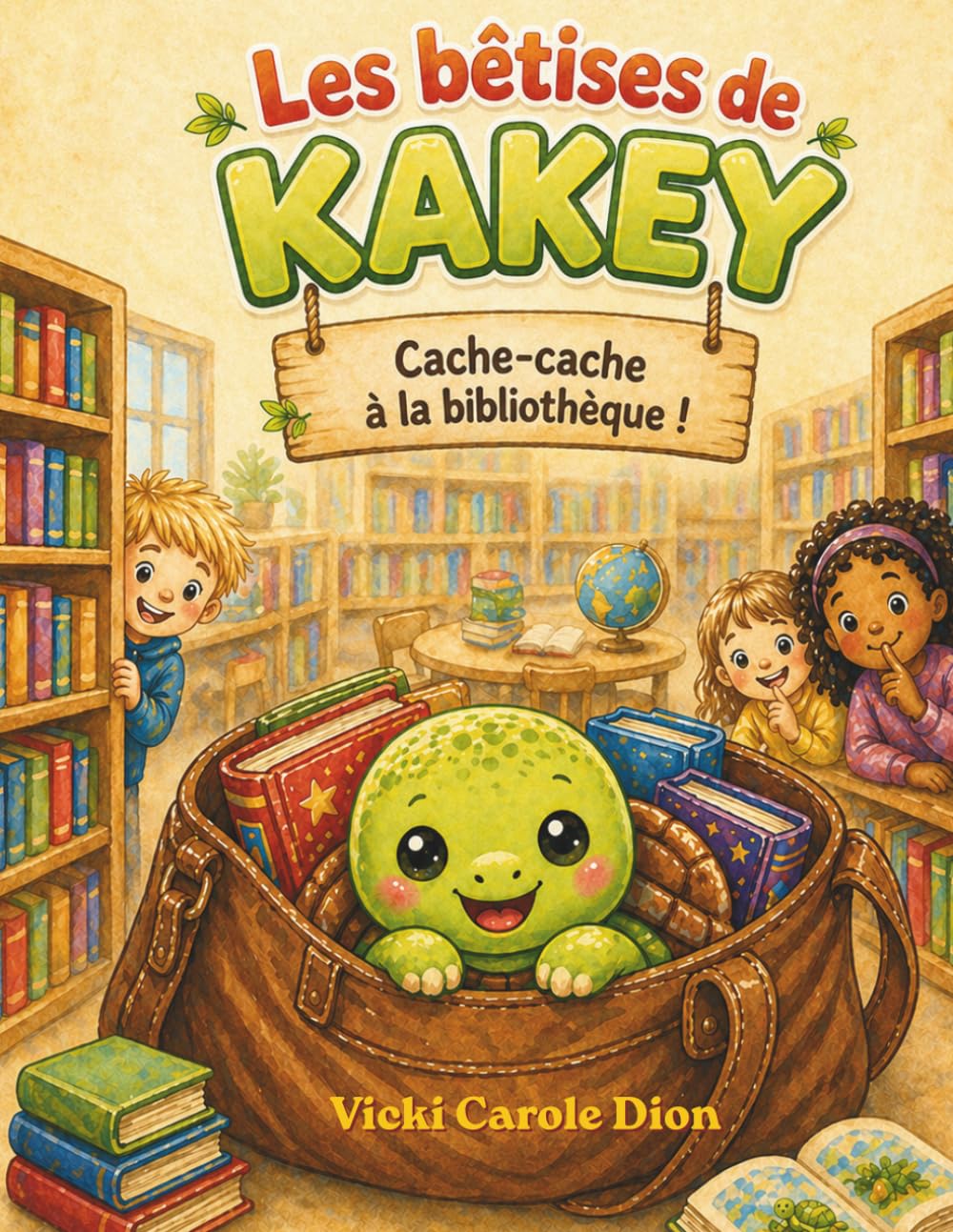 Les bêtises de Kakey: Cache-cache à la bibliothèque !