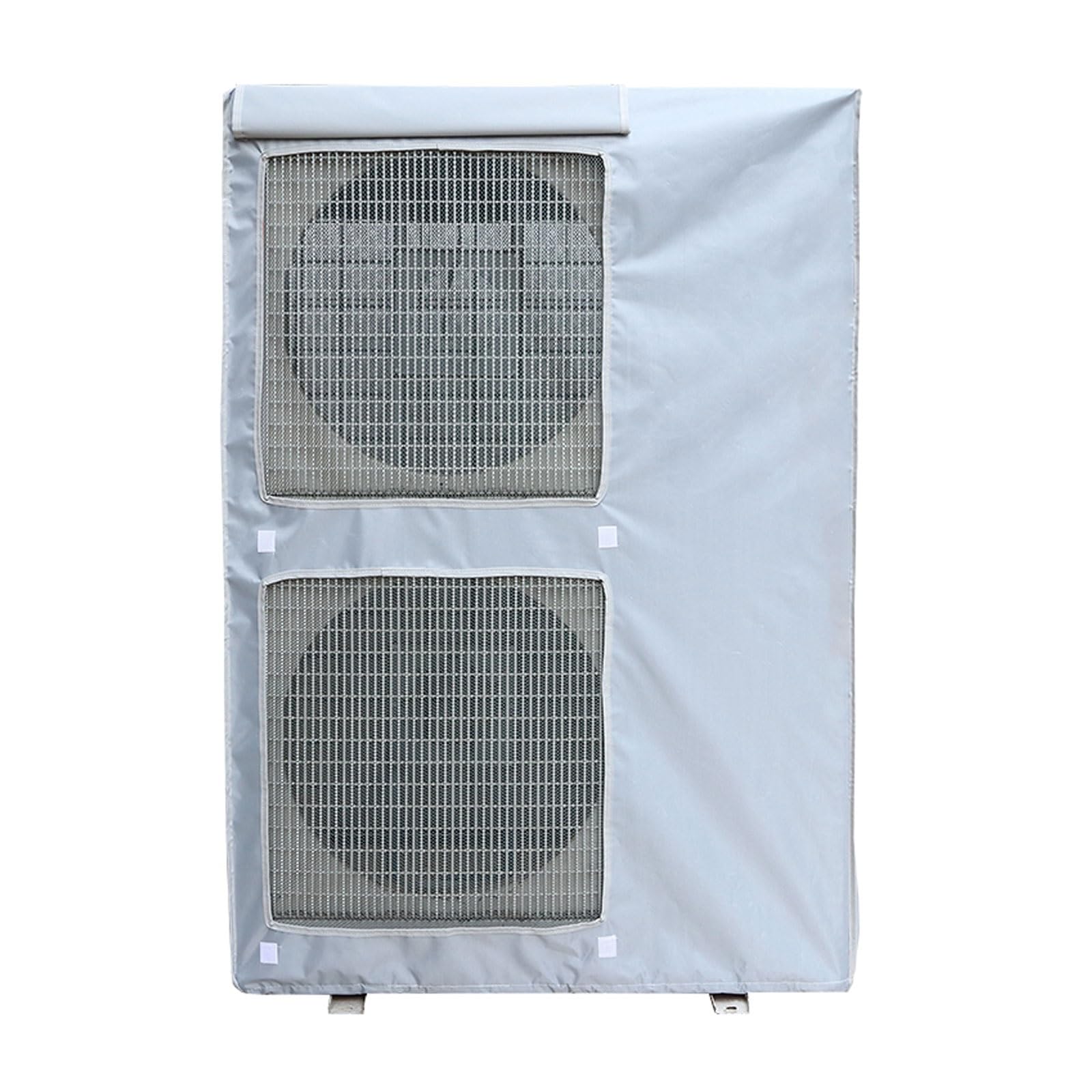 Copertura centrale per condizionatore d'aria, protezione per unità esterna resistente alle intemperie con design flip top e griglia in rete di poliestere