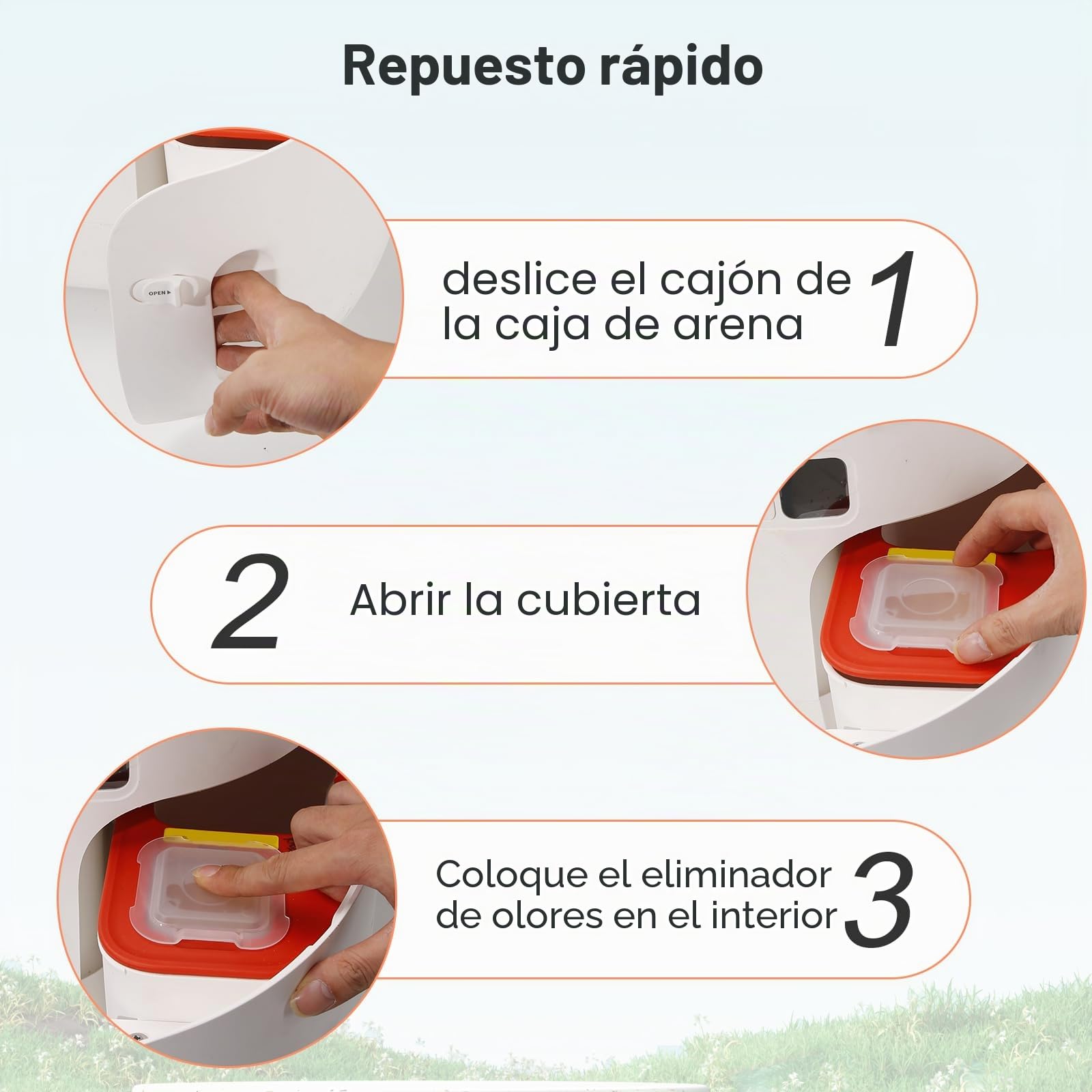 6 Eliminadores de Olores para Inodoro Pura Max/Pura Max 2 Autolimpiante, N50 eliminador de Olores de Orina de Gatos, Autopulente, Control de Olores