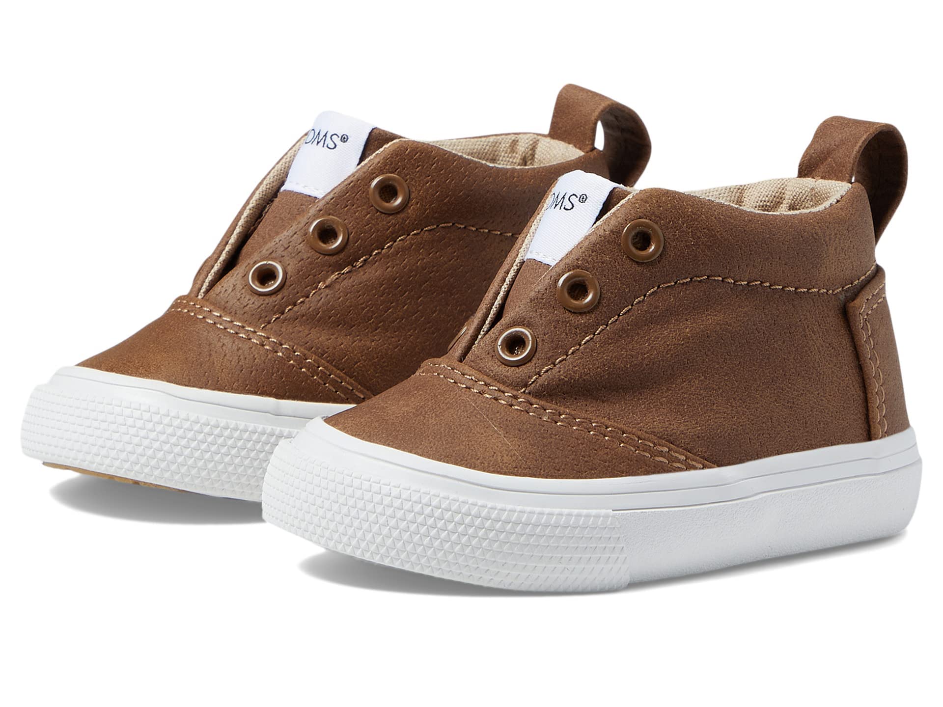TOMS Kids' Mid-Cut Sneakers Comfortable Durable Design with Lace-Up and Hook-and-Loop Options