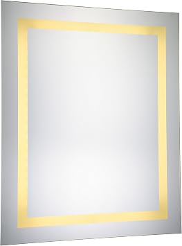 Elegant Lighting LED Electric Mirror Rectangle 24" W x 30" H Dimmable 3000K
