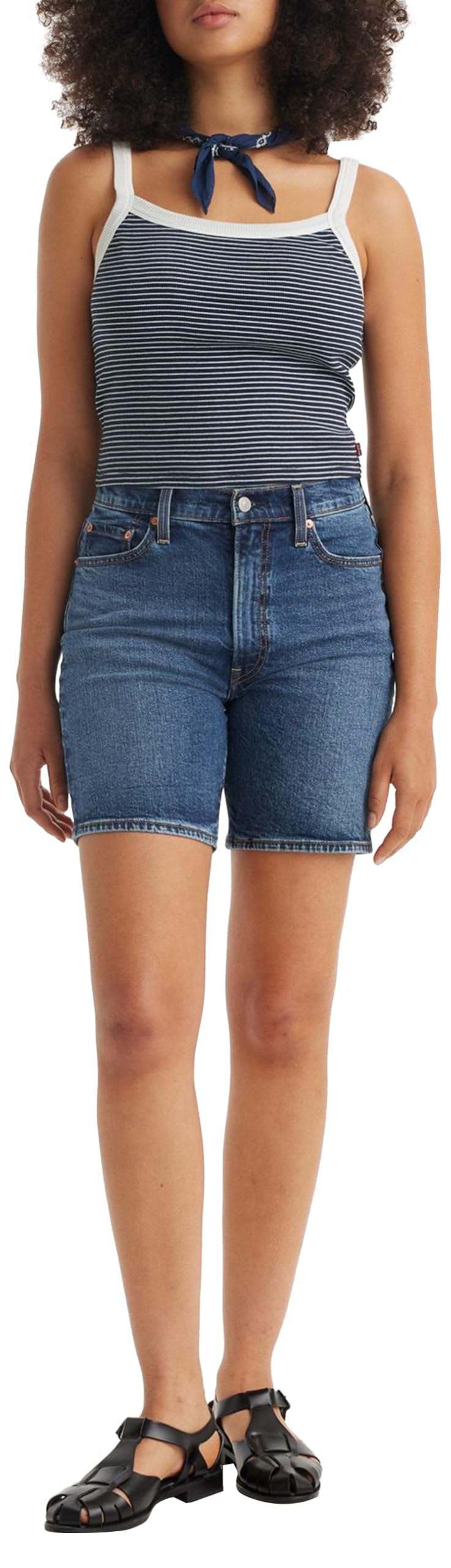Levi's Women's Ribcage Bermuda Shorts, Bringing The Basic, 23W