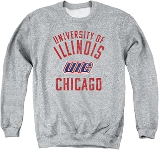 University of Illinois Chicago Official UIC Logo Unisex Adult Crewneck Sweatshirt