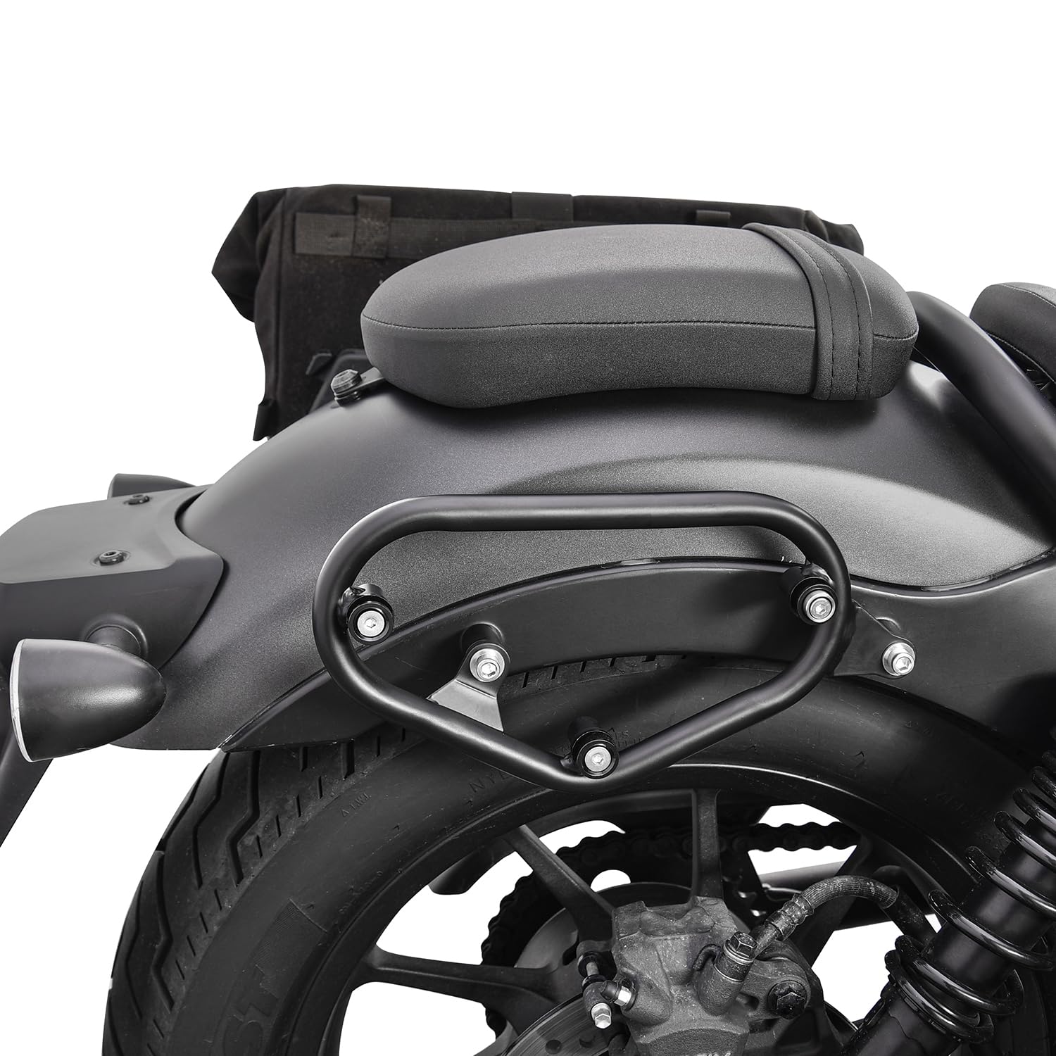 Motorcycle Saddlebags Bracket Side Mount Support Compatible with Rebel 500 300 CMX500 CMX300 2017 2018 2019 2020 2021 2022 2023 2024 Saddle Bag Holder Bar (Bracket)