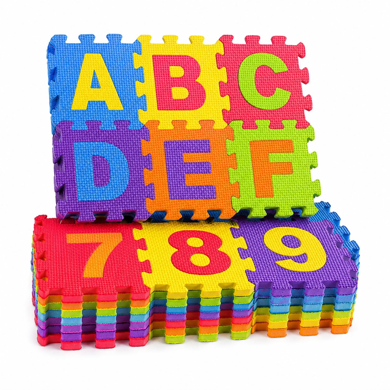 ABCD Alphabet Puzzle Mat for Kids (Large Size) | Interlocking Foam Play Mat | ABCD Blocks & A to Z Learning Toys for Kids 3+ Years | Soft Rubber Baby Floor Mat for Playing & Learning-picture-10