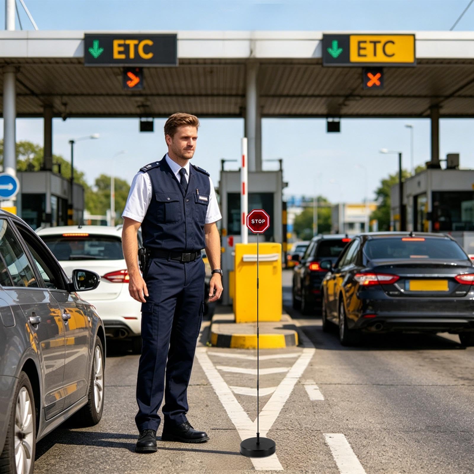 Sign – migające sygnały ostrzegawcze LED z czujnikiem stojącym, sygnalizatory dźwiękowe, sygnalizacja bezpieczeństwa, do domu, jazdy samochodowej, ścieżki, centrum handlowego, na zewnątrz, do