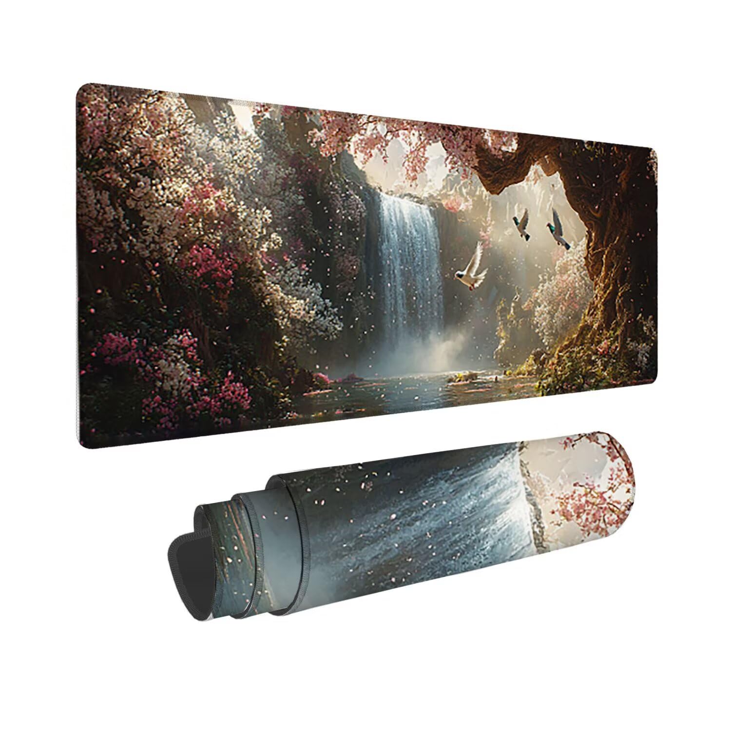 Podkładka pod mysz do gier, 1200 x 400 mm XXL Podkładka pod mysz do gier, duża, antypoślizgowa wodoodporna, rozszerzona długa podkładka pod mysz do klawiatury XXL, akcesoria biurowe, do gier