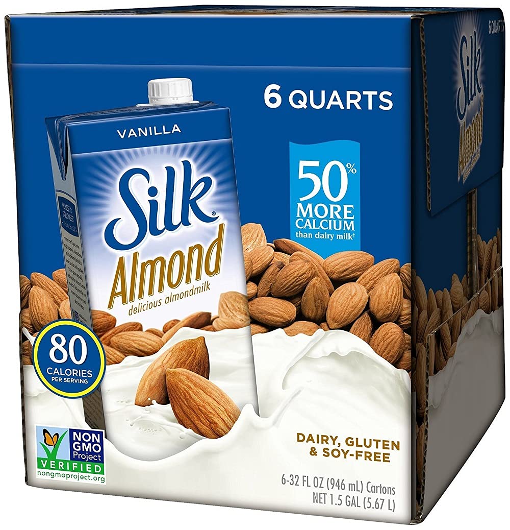 Silk Pure Almond Vanilla, 32-Ounce (Pack of 6)
