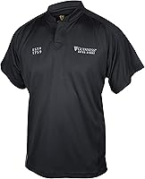 Vista 1 de GUINNESS Camiseta de rugby negra con estampado en relieve, negro, pequeño, Negro