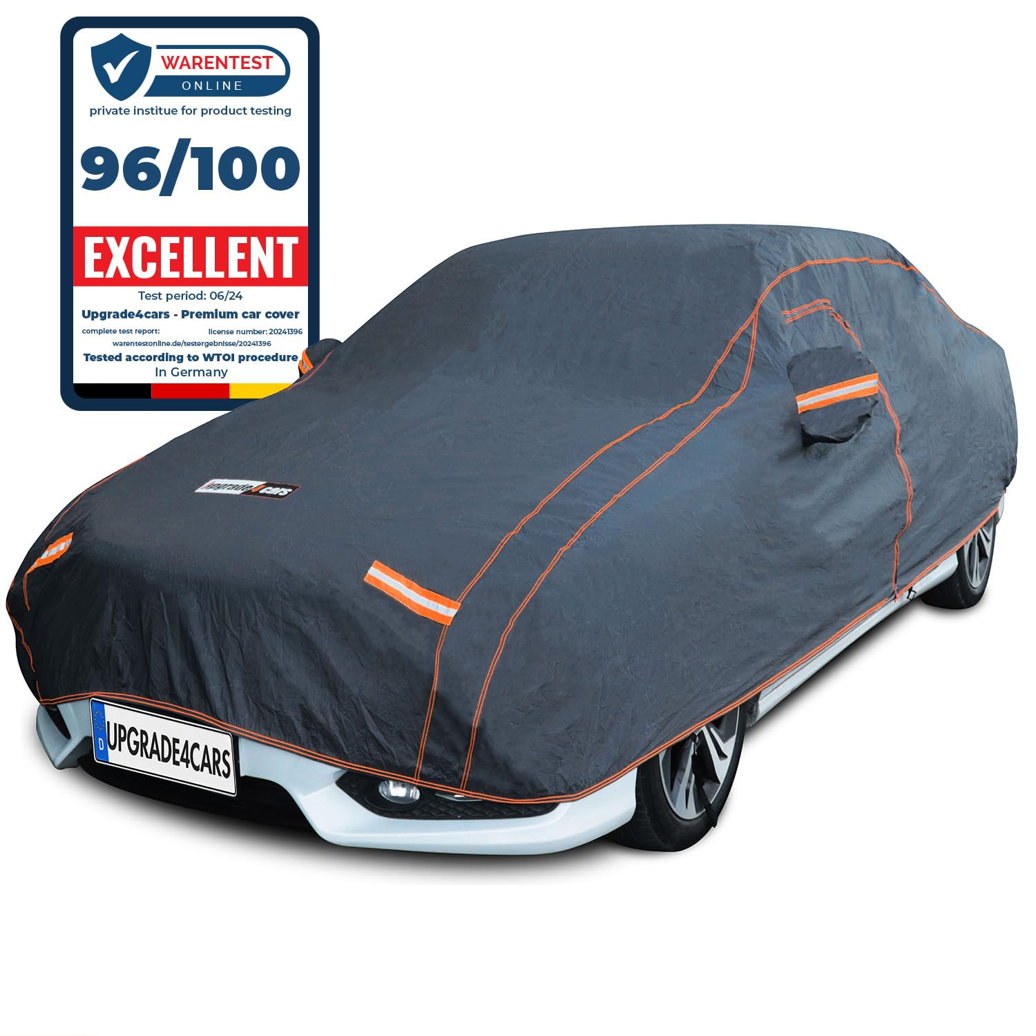 Upgrade4cars Outdoor Car Cover waterproof & breathable | Universal Full Garage for all Seasons | Car - L (190 * 70 * 47 inch)