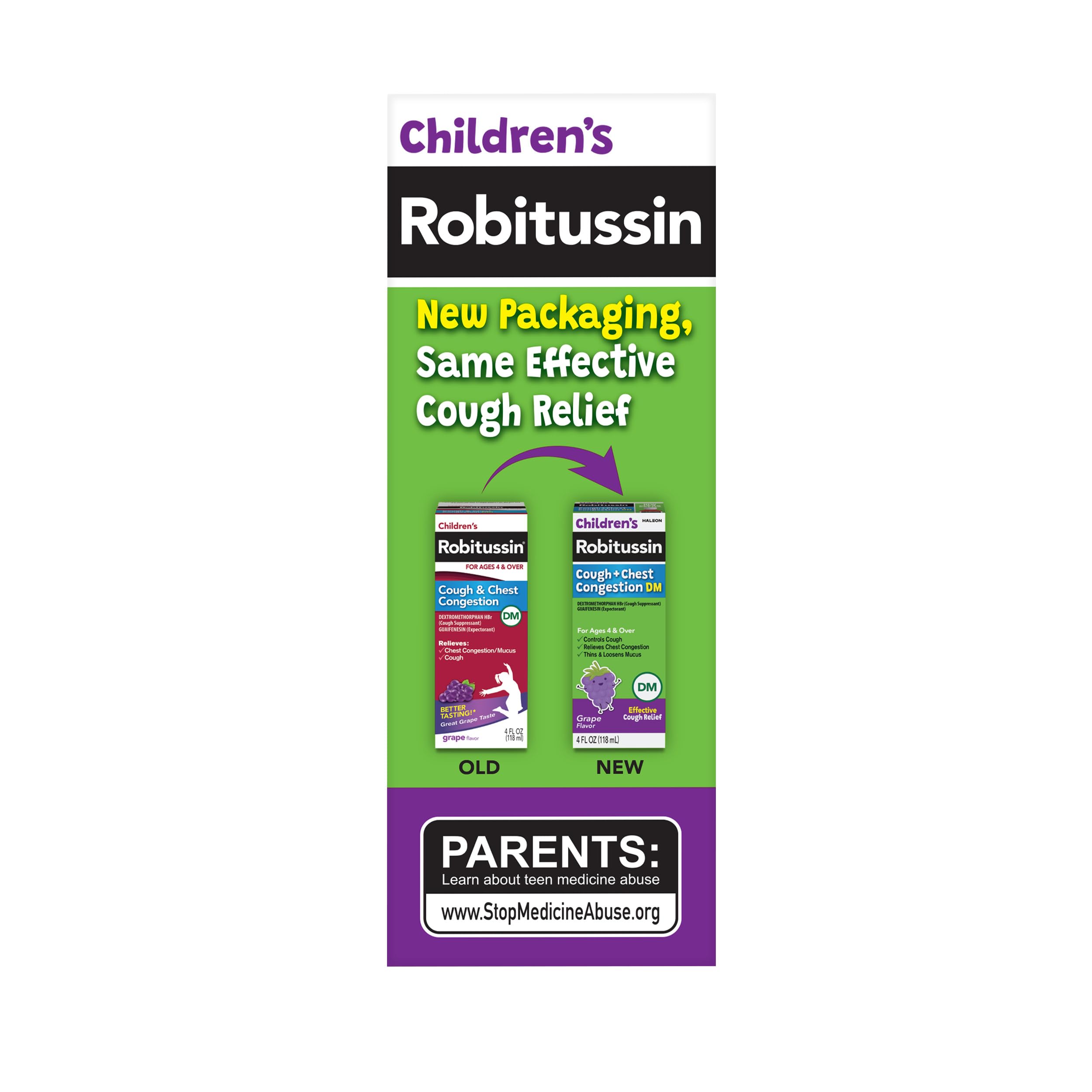 Children's Robitussin Grape Cough and Chest Congestion DM, 4 fl oz — Amazon image 16