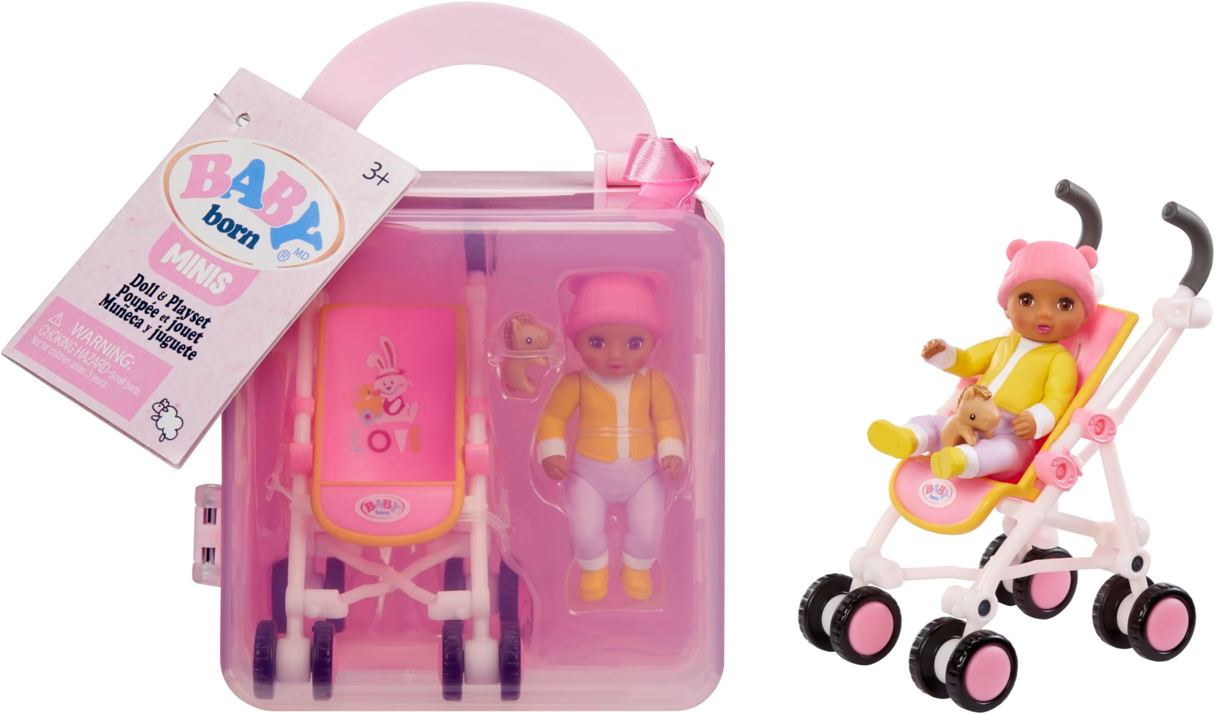Minis Playset Stroller- Medium Skin