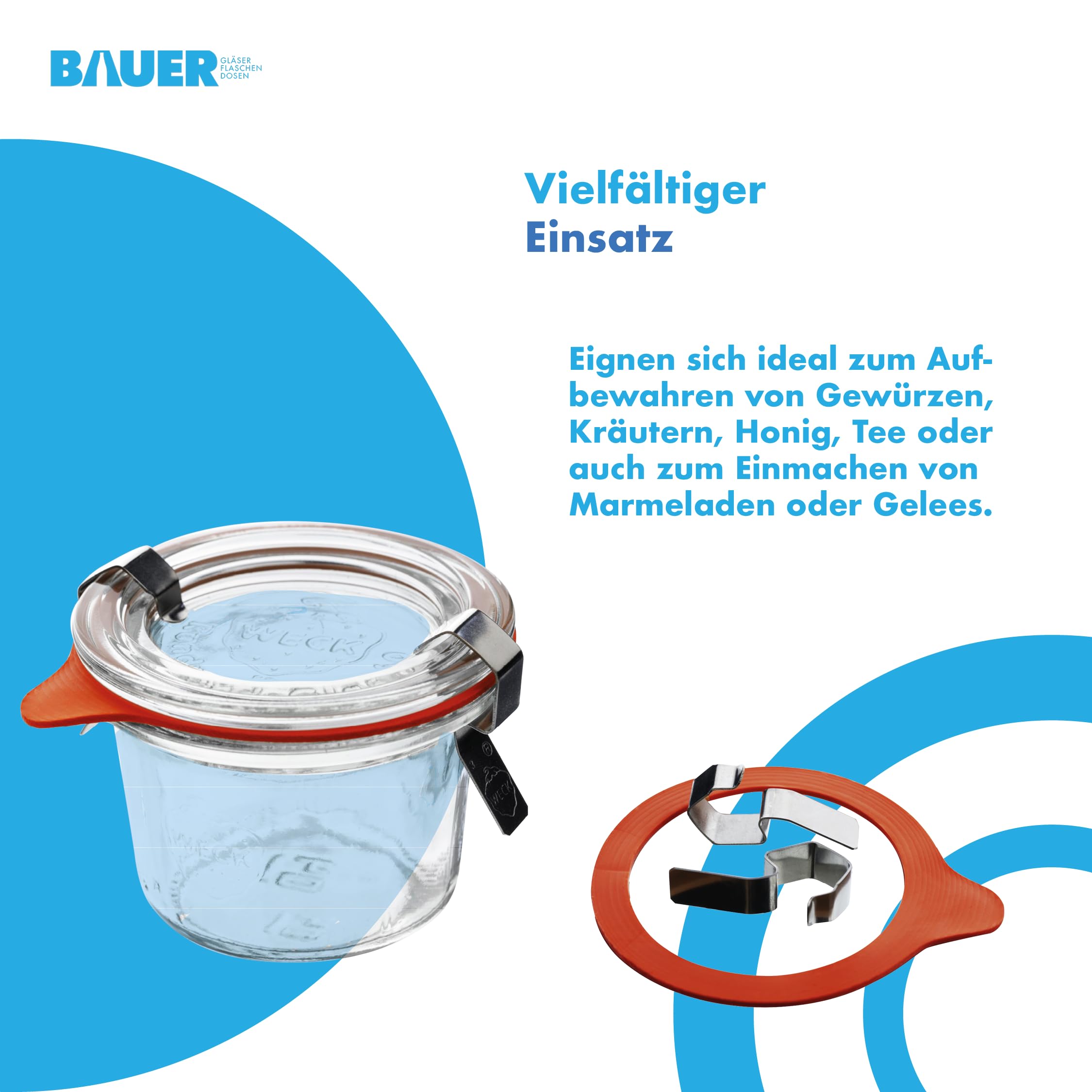 Set van 12 Weckpotten 370 ml bekers - Hier kopen