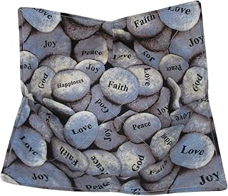 Peace Stones Prayer Stones Soup Bowl Cozy Reversible Microwavable