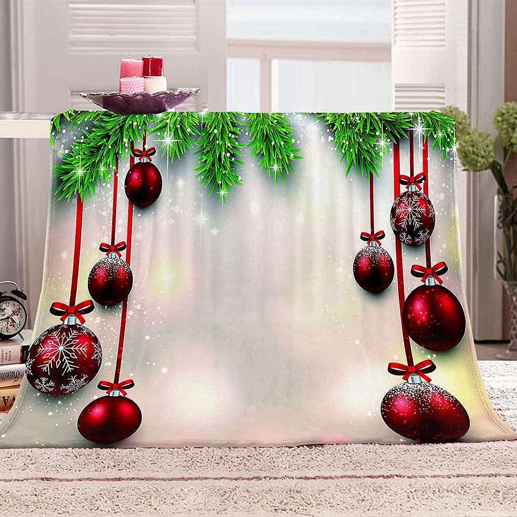 Couverture de Noël rouge, le cadeau idéal pour le confort du lit