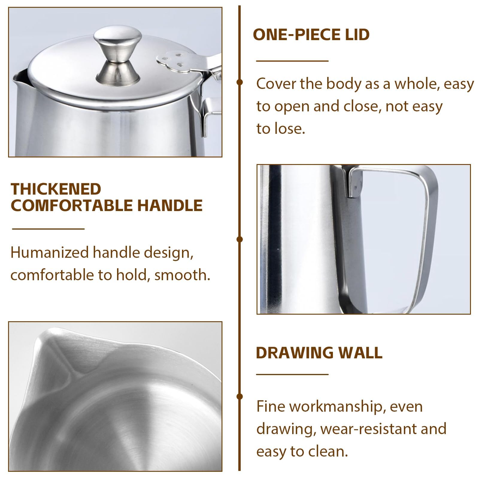 Nikou Tasse De Moussage, Tasse De Tasse à Café En Acier Inoxydable