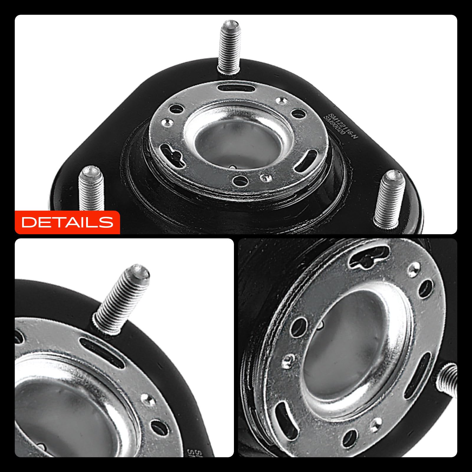 Frankberg Cojinete de domo Cojinete de soporte de amortiguador Delantero Compatible con R.A.V 4 III A3 2.2 D 4WD 2.0 4WD 2.4 2006-2013 Replace# 4860942030,4860942020