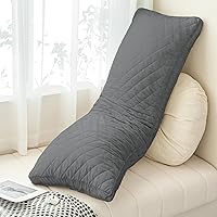 Vista 3 de Ubauba Memory Foam Body Pillow, Full Large Body Pillows for Adults, Firm & Fluffy Long Bed Pillows for Sleeping (20x54 inch, Grey)