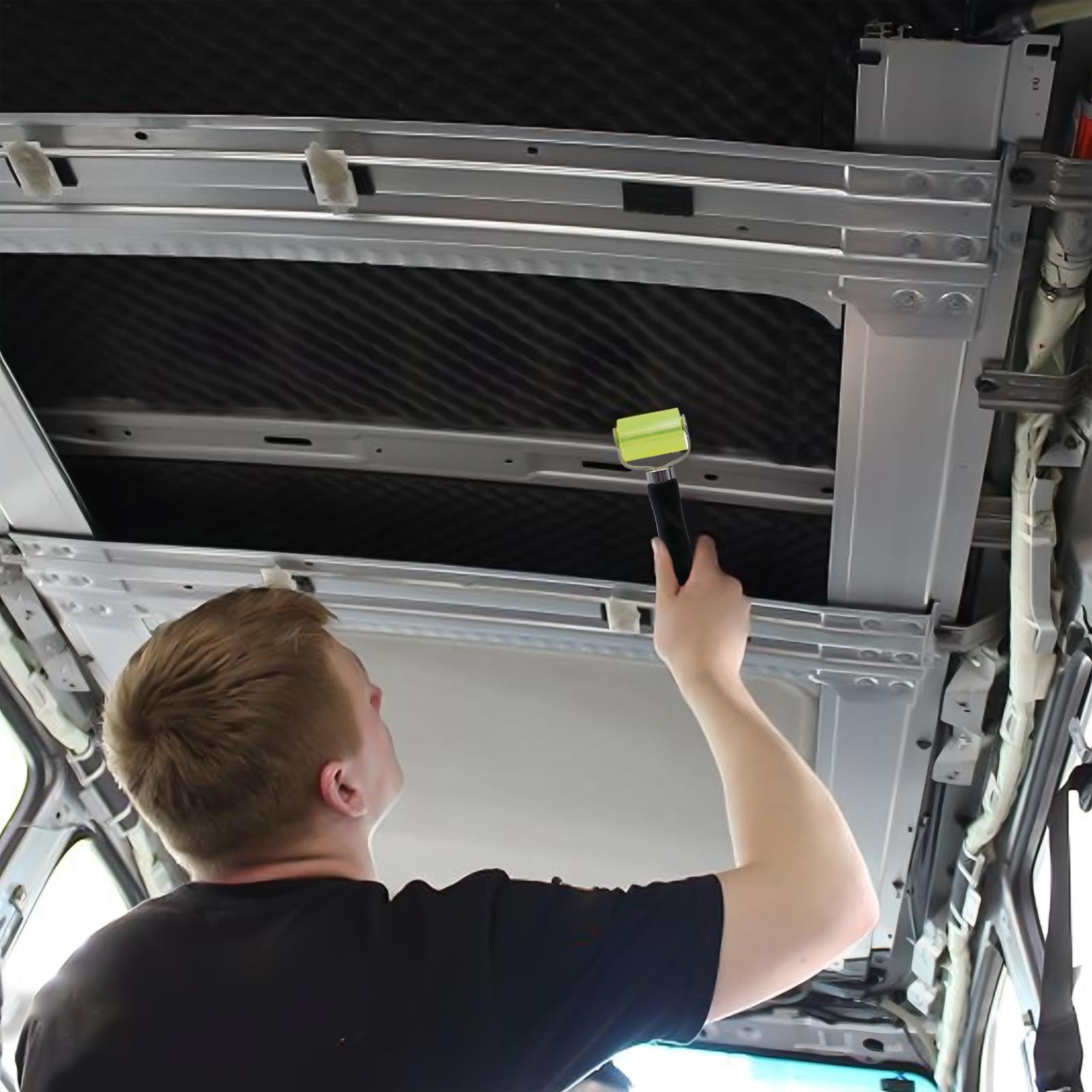 Strumento A Rullo Per Insonorizzazione - Rullo Per Applicazione Insonorizzante, Strumento Di Installazione Per Carichi Pesanti | Applicazione Automatica Di Insonorizzazione, Con Rullo Di Giunzione Con